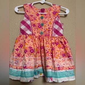 Wildflowers Pink and Orange Floral Dress